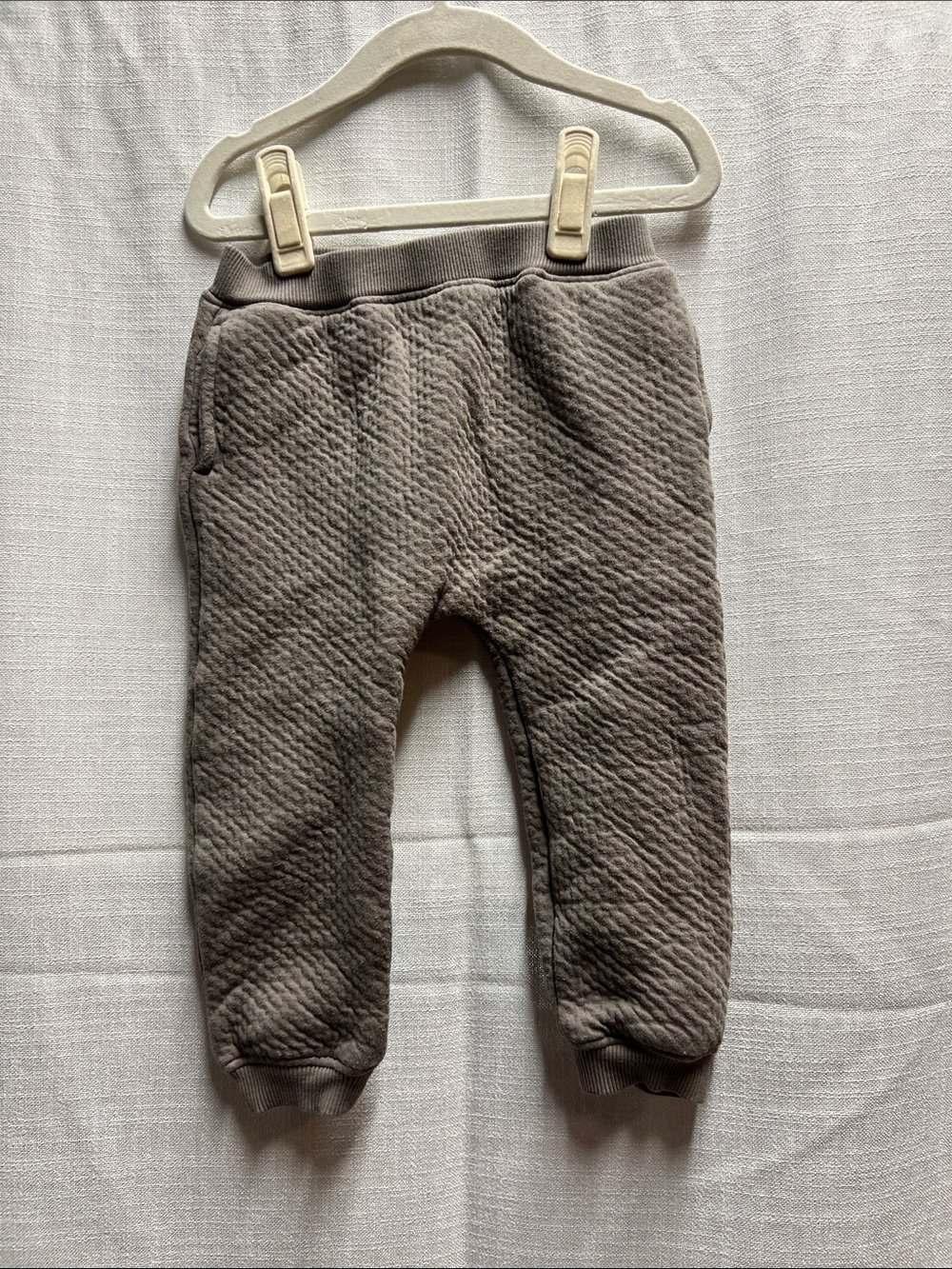 Pehr Quilted Kids' Jogger Pants in Gray 3T